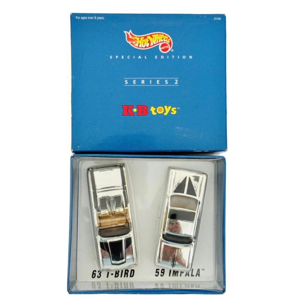 Hot Wheels KB Toys Special Edition Series 2 — ’63 T-Bird & ’59 Impala (1998)